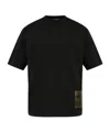 Dsquared2 Logo Patch Crewneck T-shirt In Black