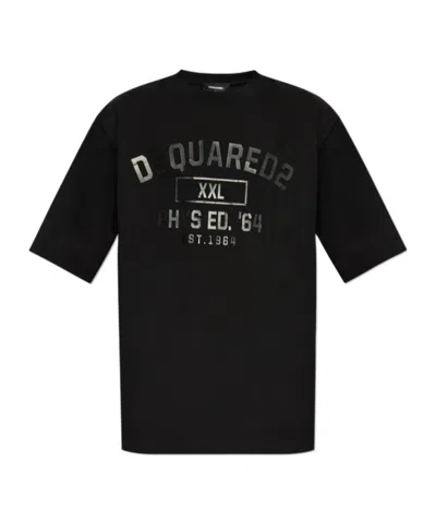 DSQUARED2 DSQUARED2 LOGO PRINTED CREWNECK T-SHIRT