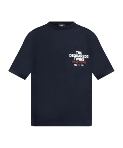Dsquared2 Short-sleeved T-shirt In Black