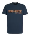 Dsquared2 Men's Cotton Logo T Shirt In Blue