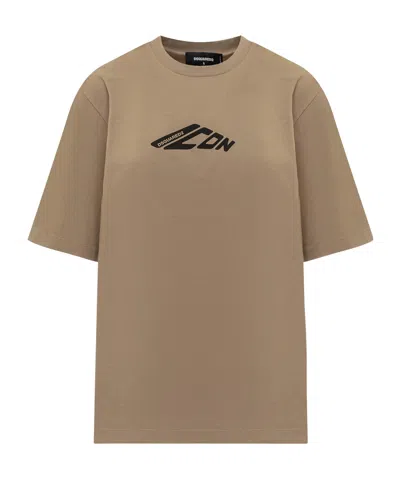 Dsquared2 Short-sleeved T-shirt In Brown