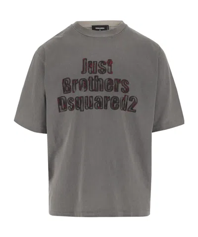 Dsquared2 Short-sleeved T-shirt In Gray