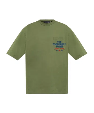 Dsquared2 Short-sleeved T-shirt In Green