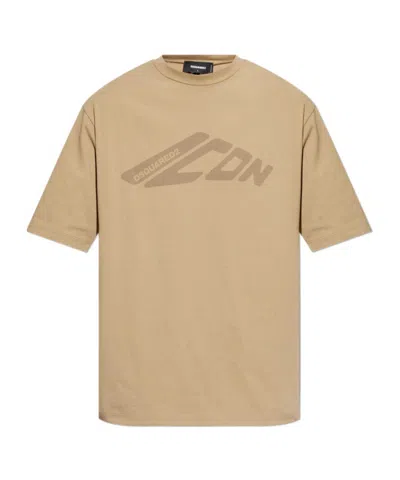 Dsquared2 Short-sleeved T-shirt In Nude