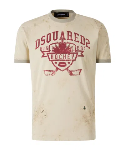 DSQUARED2 DSQUARED2 LOGO PRINTED CREWNECK T-SHIRT