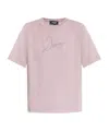 Dsquared2 Printed Cotton T-shirt In Pink