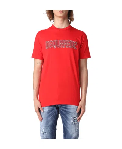 Dsquared2 Short-sleeved T-shirt In Red