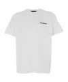 Dsquared2 White T-shirt With Lettering Logo Printed On The Chest In Cotton Man In White