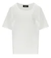 Dsquared2 Easy Fit White T-shirt With Rhinestones In White