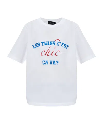 Dsquared2 Short-sleeved T-shirt In White