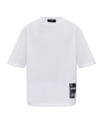 DSQUARED2 DSQUARED2 LOGO PATCH CREWNECK T-SHIRT