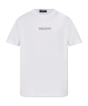 Dsquared2 'cool Fit Tee' White T-shirt With Logo Print On The Front In White