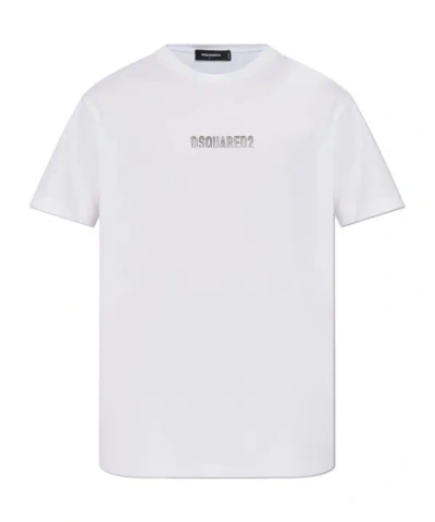 DSQUARED2 DSQUARED2 RAISED LOGO CREWNECK T-SHIRT