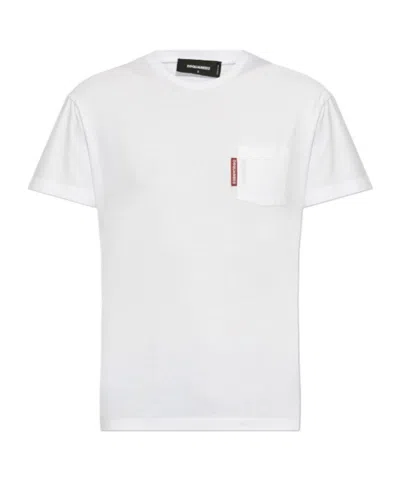 DSQUARED2 DSQUARED2 CHEST POCKET CREWNECK T-SHIRT