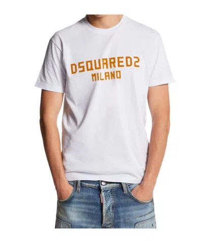 DSQUARED2 DSQUARED2 LOGO PRINTED CREWNECK T-SHIRT