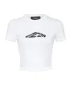 Dsquared2 Signature Icon Cropped T-shirt In White