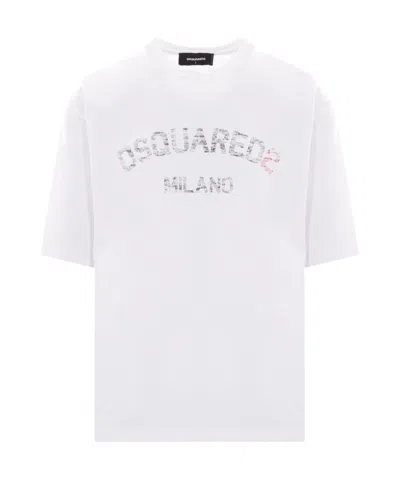 Dsquared2 Short-sleeved T-shirt In White
