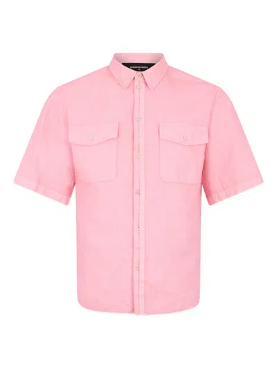 Dsquared2 ショートスリーブ リネンシャツ In Pink
