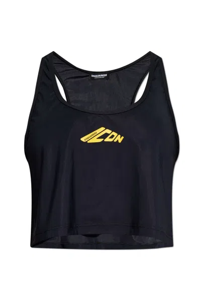 Dsquared2 Short Top In Black