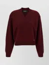 Dsquared2 Cropped Sweater Sweaters And Cardigans Bordeaux In Transparent