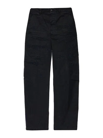 Dsquared2 Ripped Chino Trousers In Blue