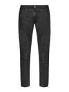Dsquared2 Super-skinny Black Denim Jeans With Cropped Leg