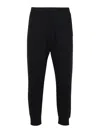 Dsquared2 Cotton Track-pants Elastic Waistband In Black