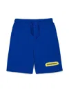 Dsquared2 Logo-print Fleece Track Shorts In Blu