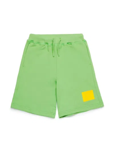 Dsquared2 Kids' Shorts Con Applicazione In Green