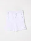 Dsquared2 Rubberised-logo Shorts In White
