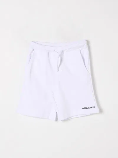 DSQUARED2 SHORTS DSQUARED2 KIDS COLOR WHITE,422793001