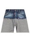 DSQUARED2 DSQUARED2 SHORTS IN CONTRASTING FABRICS