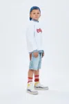 Dsquared2 Light-wash Denim Five-pocket Shorts In Blue