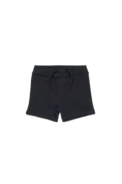 Dsquared2 Sweatshirt Shorts With Logo In Black