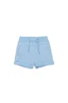 Dsquared2 Drawstring Cotton Shorts In Blue