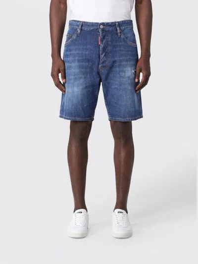 Dsquared2 Shorts Men Color Blue