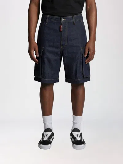 Dsquared2 Shorts Men Color Blue