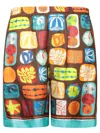 Dsquared2 Summer Lovers Silk Bermuda Shorts In Multi