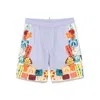 Dsquared2 Summer Lovers Cotton Bermuda Shorts In Multicolor