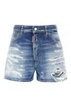 Dsquared2 Belt-loop Shorts In Navy Blue