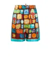 Dsquared2 Summer Lovers Printed Bermuda In Multi