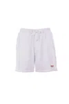 Dsquared2 Logo-appliqué Track Shorts In White