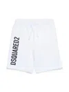 Dsquared2 Logo-print Cotton Shorts In White