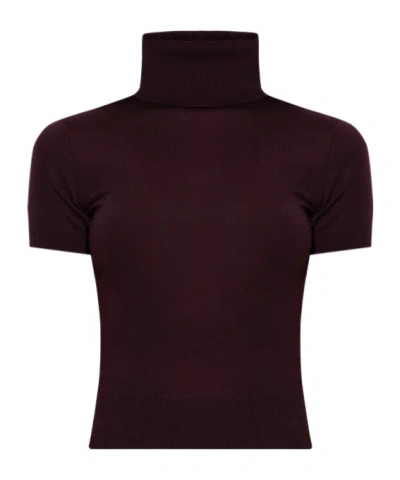 Dsquared2 Short-sleeved Knitwear In Purple