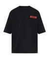 Dsquared2 Logo-print Ski-pass T-shirt In Black