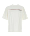 Dsquared2 Men White Crewneck T-shirt With Logo Lettering On The Front In Cotton Man In White