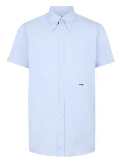 Dsquared2 Short-sleeves Shirt In Blue