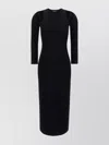 Dsquared2 Cut-out Ribbed-knit Midi Dress In Black