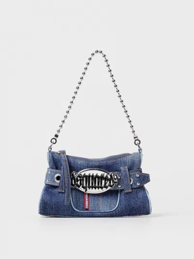 Dsquared2 Shoulder Bag  Woman Color Denim In 牛仔布