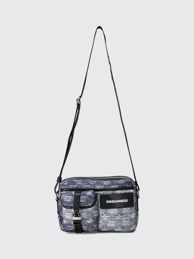 Dsquared2 D2 Monogram Cross Body Bag In Blue